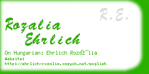 rozalia ehrlich business card